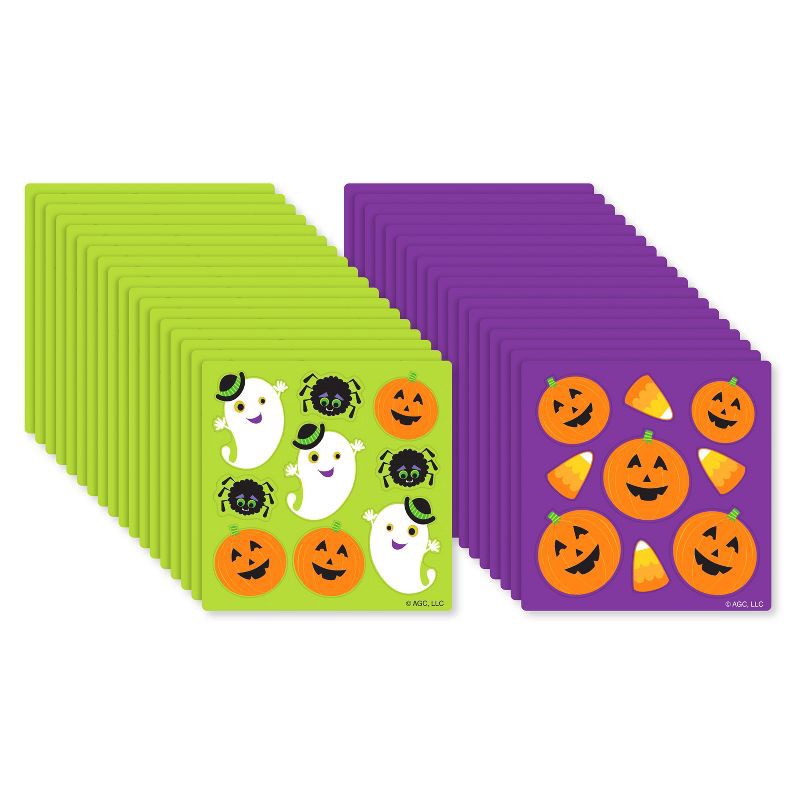 slide 2 of 4, American Greetings 325ct Halloween Stickers Treat Packs Ghost and Pumpkin, 325 ct