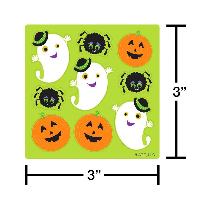 slide 3 of 4, American Greetings 325ct Halloween Stickers Treat Packs Ghost and Pumpkin, 325 ct