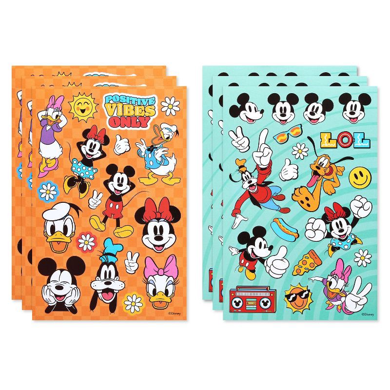 slide 4 of 5, American Greetings Disney 114ct 6 Sheets Mickey Mouse Stickers For Kids' Mickey Mouse and Friends, 114 ct, 6 sheets