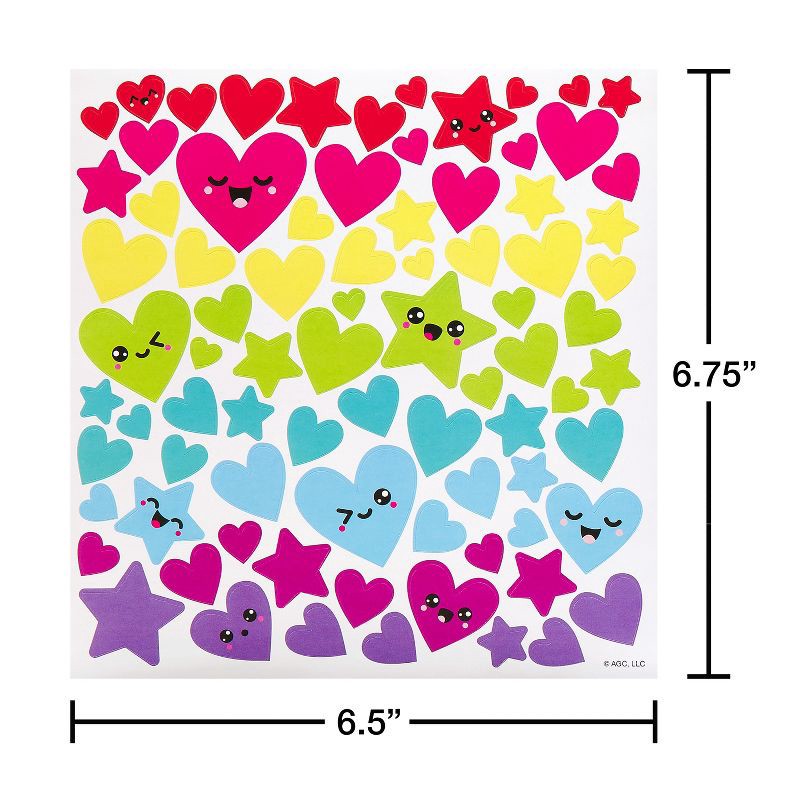 slide 4 of 5, American Greetings 362ct 10 Sheets Sticker Book For Kids' Assorted Fun, 362 ct, 10 sheets