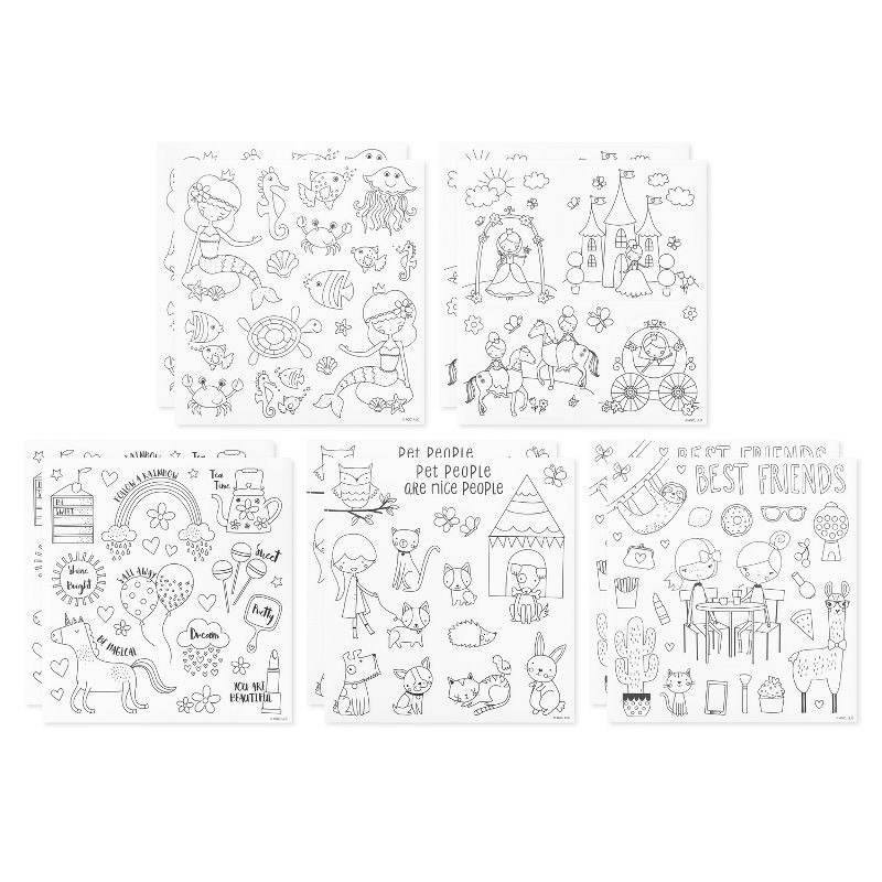 slide 2 of 5, American Greetings 174ct 10 Sheets Stickers for Kids' Princess-Themed Stickers, 174 ct, 10 sheets