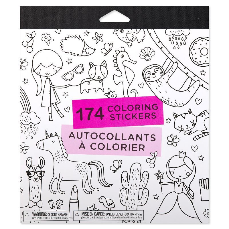 slide 5 of 5, American Greetings 174ct 10 Sheets Stickers for Kids' Princess-Themed Stickers, 174 ct, 10 sheets