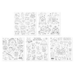 American Greetings 174ct 10 Sheets Stickers for Kids' Princess-Themed Stickers