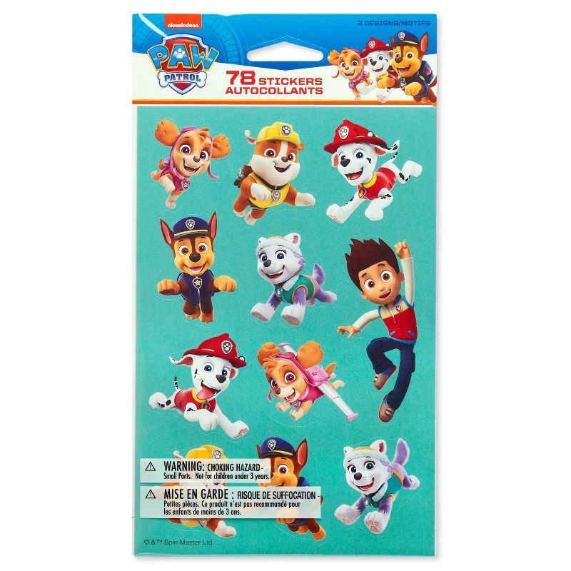 slide 4 of 5, American Greetings Paw Patrol 78ct 6 Sheets Stickers For Kids' Adventure City, 78 ct, 6 sheets