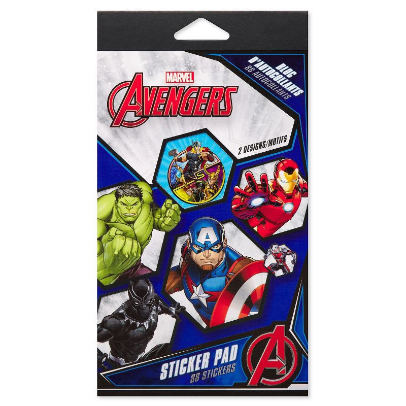 slide 5 of 5, American Greetings Avengers 88ct 8 Sheets Marvel Avengers Stickers For Kids' Superhero's, 88 ct, 8 sheets