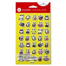 American Greetings 35ct 3D Puffy Stickers for Kids' Cute Panda Bears