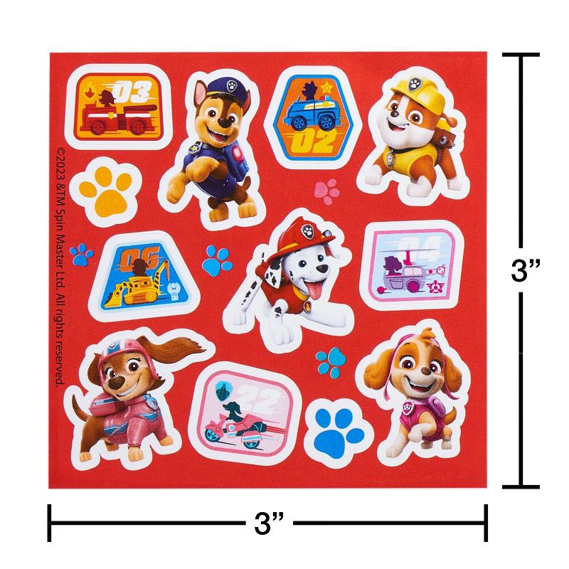 slide 2 of 5, American Greetings Paw Patrol 104ct 10 Sheets Stickers For Kids' Paw Patrol Characters, 104 ct, 10 sheets