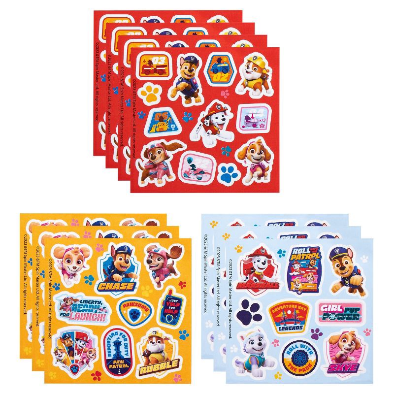 slide 4 of 5, American Greetings Paw Patrol 104ct 10 Sheets Stickers For Kids' Paw Patrol Characters, 104 ct, 10 sheets