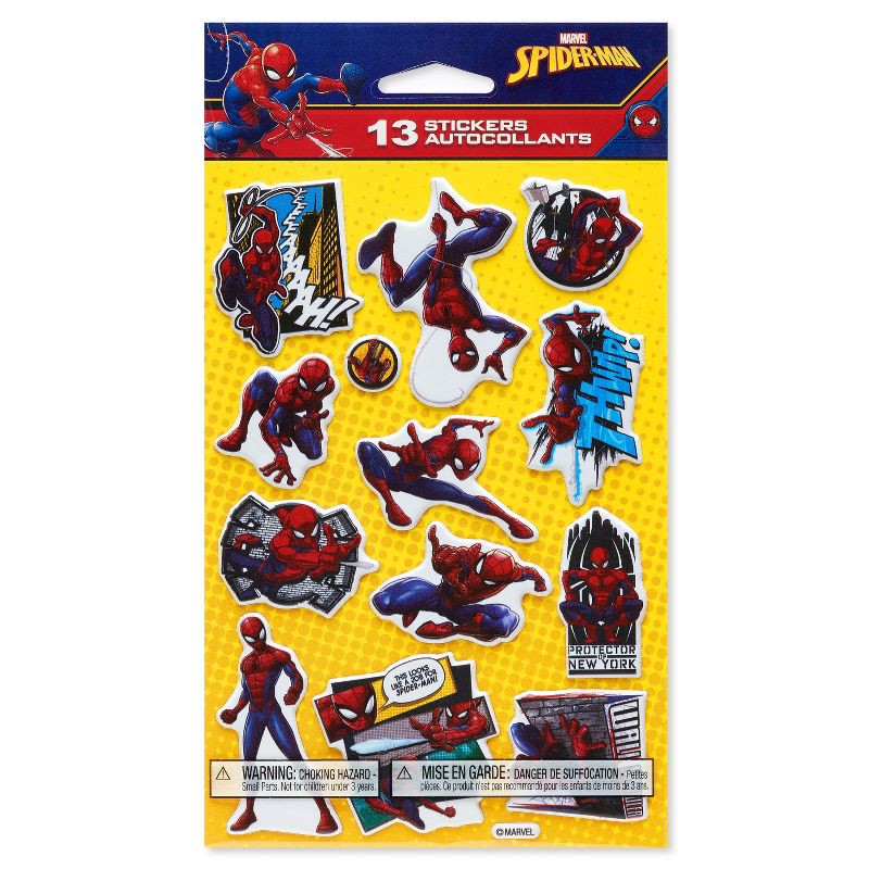 Carlton Cards 13ct SpiderMan Puffy Stickers 13 ct Shipt