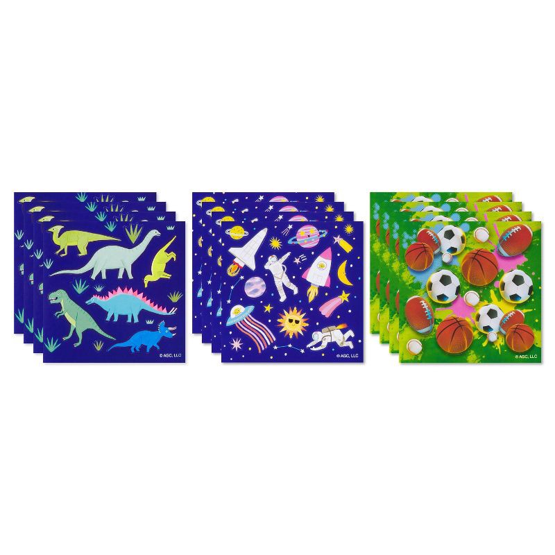 slide 2 of 5, American Greetings 156ct 12 Sheets Mini Sticker Book For Kids' Dinosaurs, 156 ct, 12 sheets