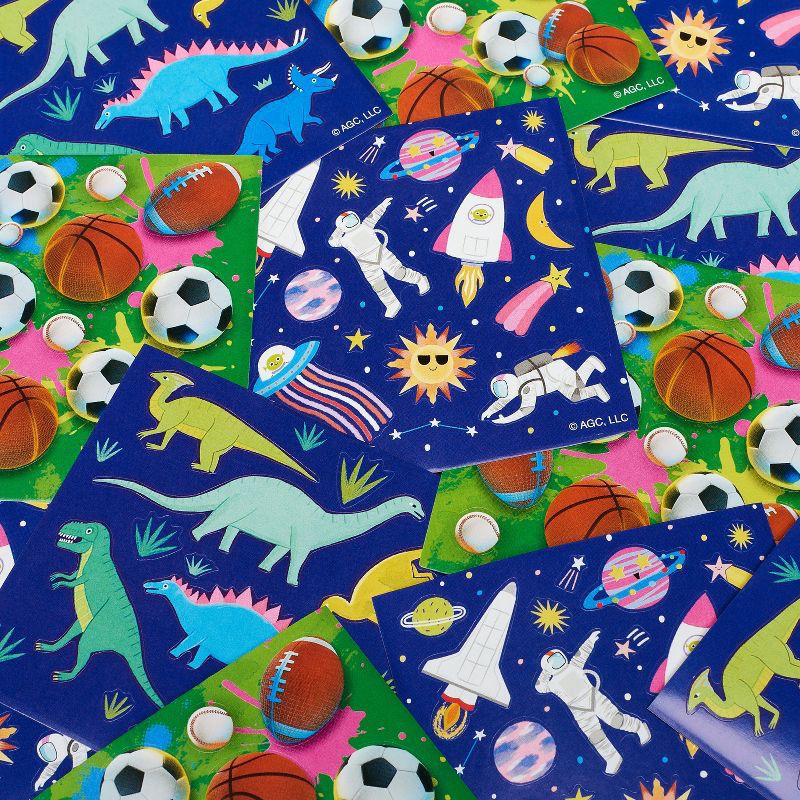 slide 3 of 5, American Greetings 156ct 12 Sheets Mini Sticker Book For Kids' Dinosaurs, 156 ct, 12 sheets