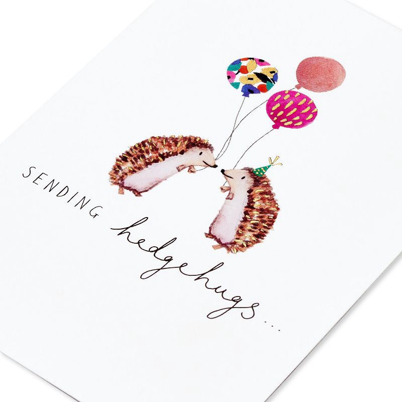 Carlton Cards Birthday Card Hedgehogs 1 ct Shipt
