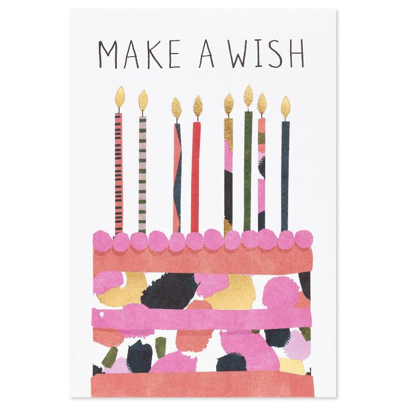 slide 4 of 5, Carlton Cards Birthday Card 'Make A Wish', 1 ct