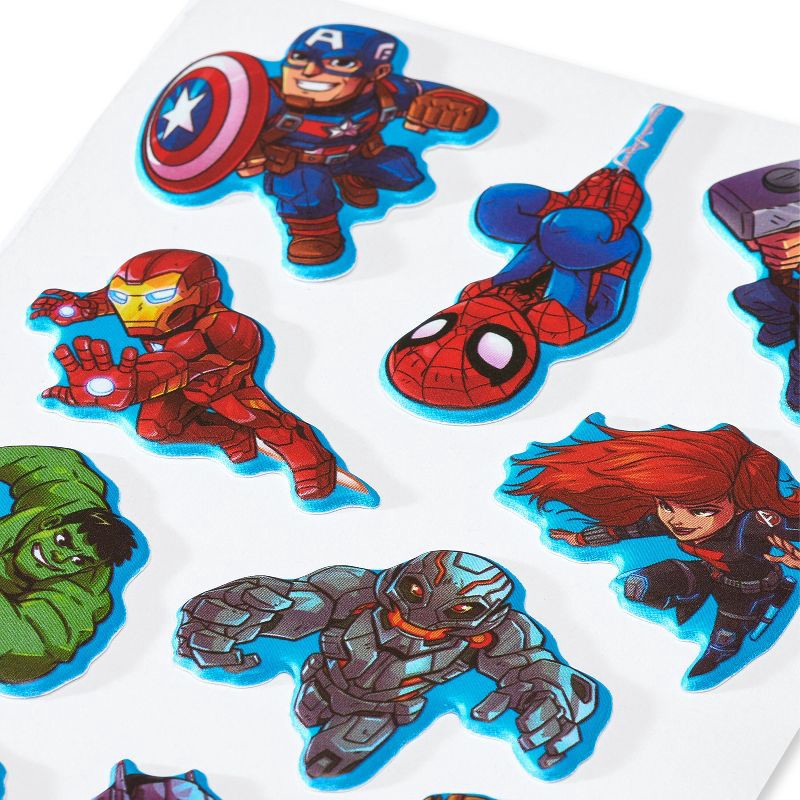 slide 2 of 4, Carlton Cards 10ct Marvel Super Heroes Puffy Stickers, 10 ct