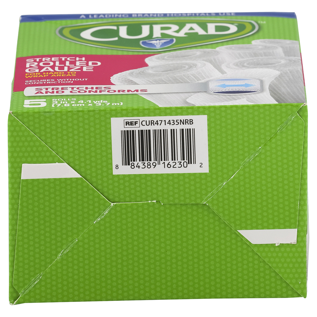 slide 3 of 4, Curad Stretch Rolled Gauze, 5 ct