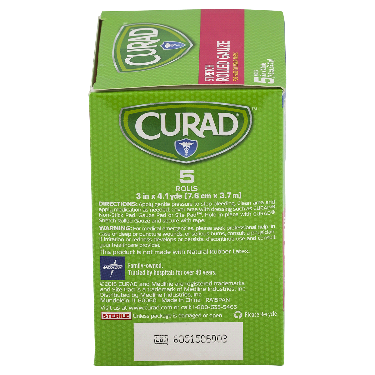 slide 2 of 4, Curad Stretch Rolled Gauze, 5 ct