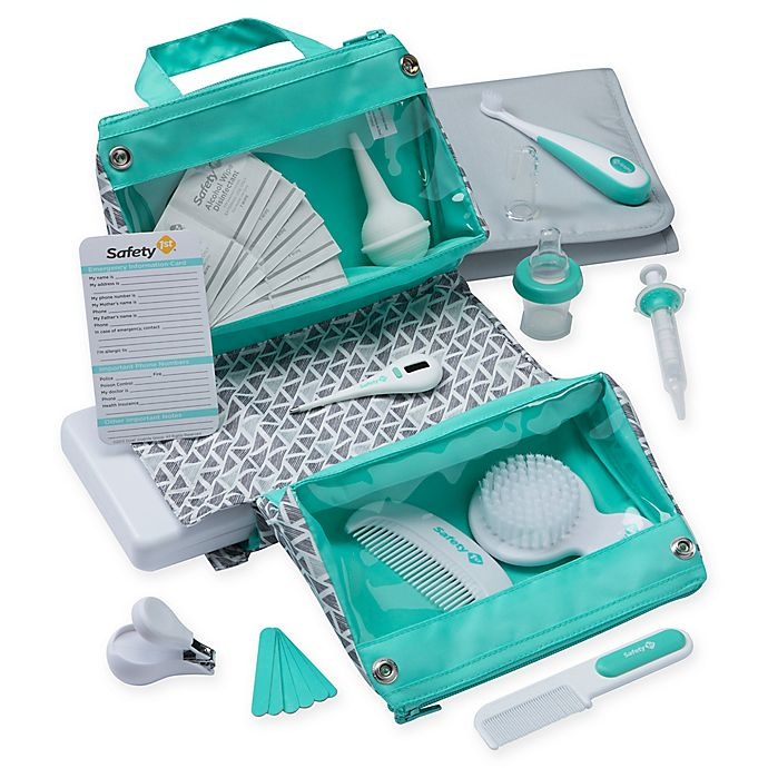 slide 1 of 5, Safety 1st Welcome Baby Nursery Kit - Aqua, 30 ct