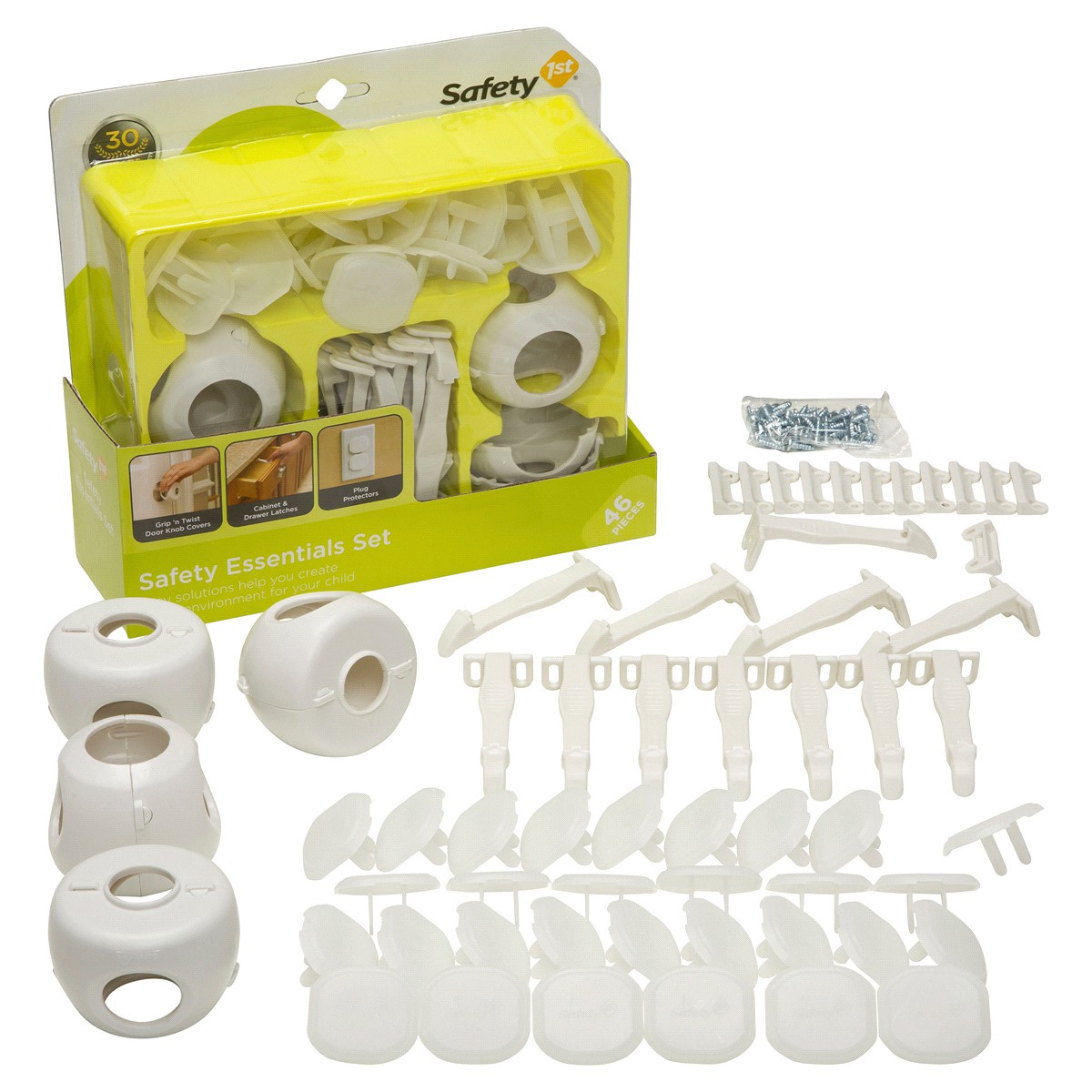 slide 3 of 4, Safety 1st Safety Essentials Childproofing Kit - White 46pc, 46 ct