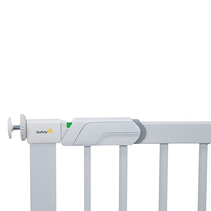 slide 4 of 6, Safety 1st Flat Step Metal Pressure-Mount Safety Gate - White, 1 ct