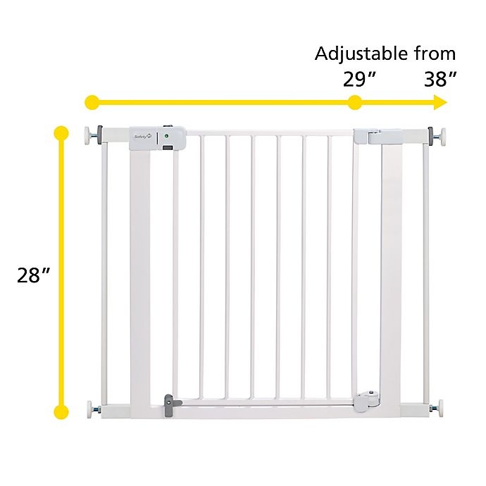 slide 5 of 13, Safety 1st Tension Mount Auto-Close Safety Gate - Grey, 1 ct