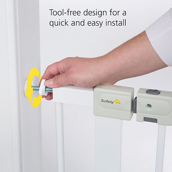 slide 6 of 13, Safety 1st Tension Mount Auto-Close Safety Gate - Grey, 1 ct