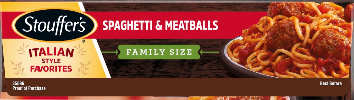 slide 5 of 7, Stouffer's Family Size Spaghetti and Meatballs Frozen Meal, 30 Ounce, 30 oz