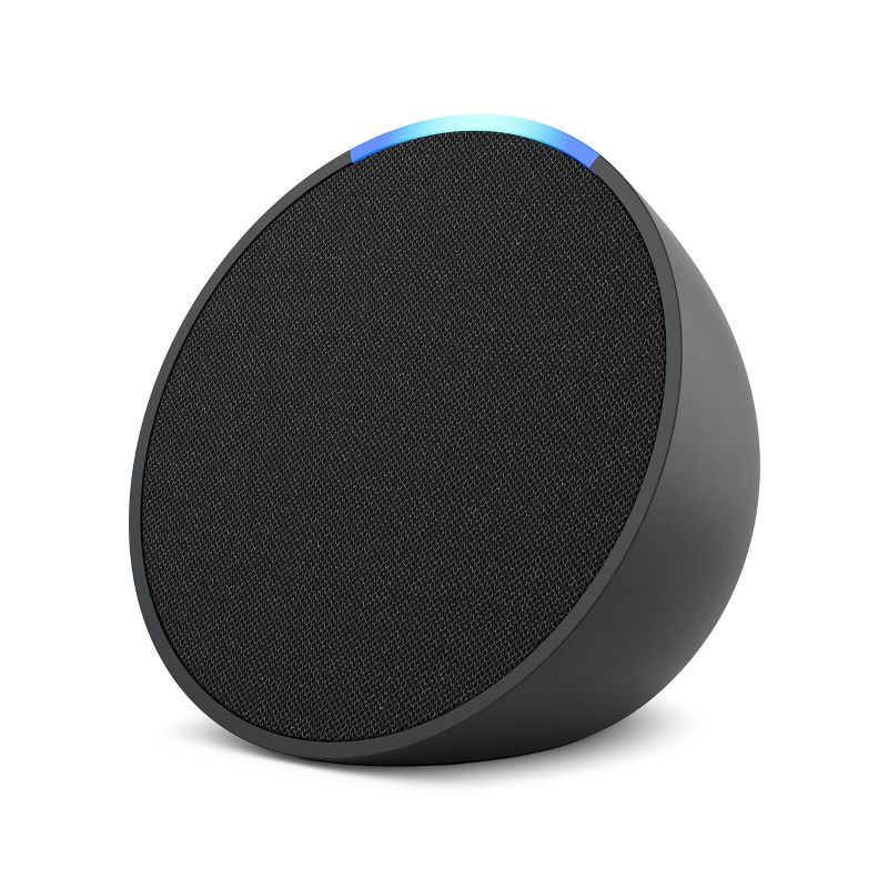 slide 2 of 7, Amazon Echo Pop (1st Gen, 2023 Release) Full sound Compact Smart Speaker with Alexa - Charcoal, 1 ct