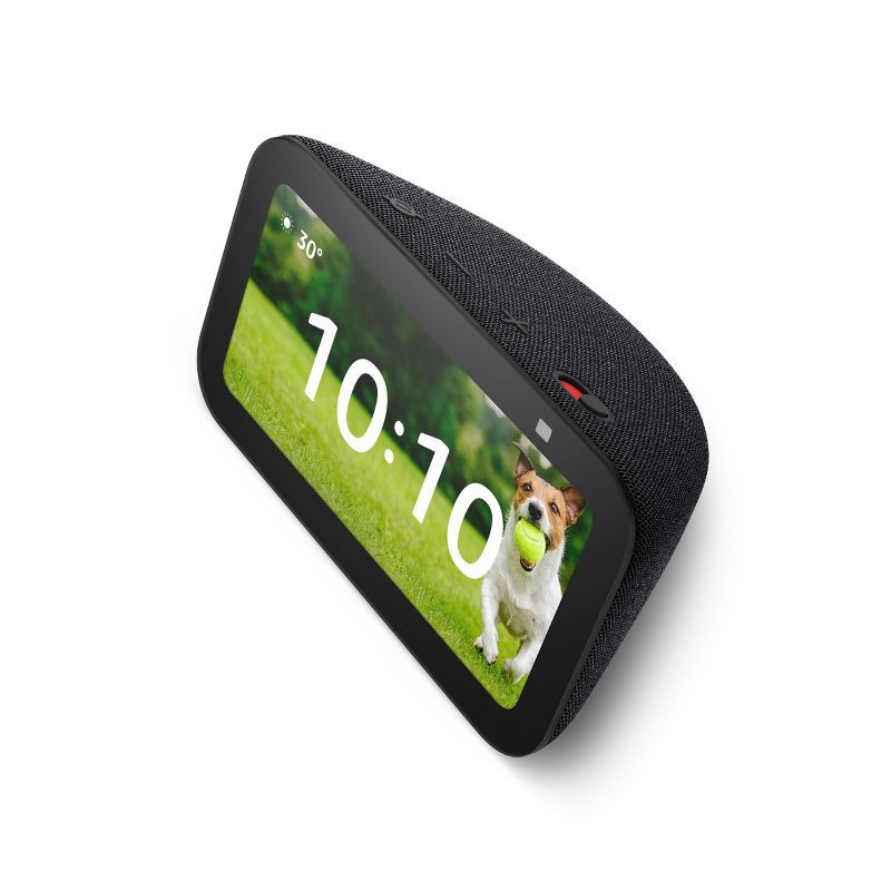 slide 3 of 6, Amazon Echo Show 5 (3rd Gen, 2023 release) | Smart Display with Deeper Bass and Clearer Sound - Charcoal, 1 ct
