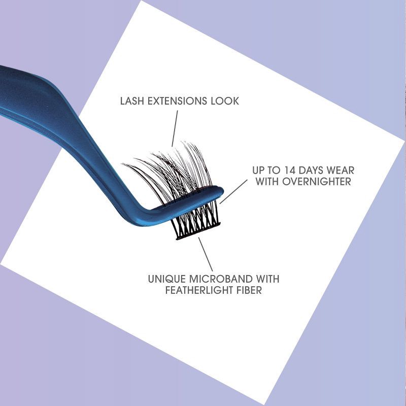 slide 6 of 13, KISS Products Falscara Eyelash Starter Kit - Lengthening Wisps - 36ct, 36 ct
