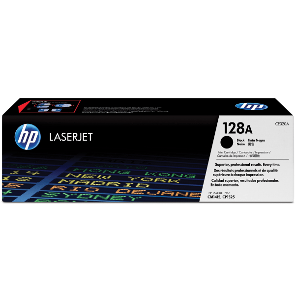 slide 5 of 5, HP 128A, Black Original Toner Cartridge (Ce320A), 1 ct