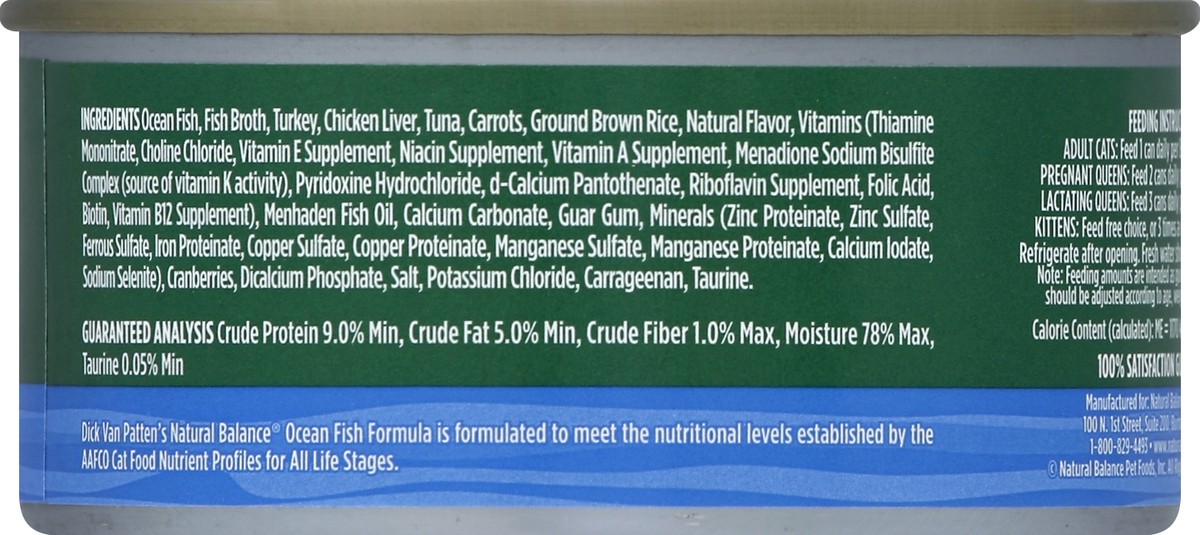 slide 3 of 6, Natural Balance Cat Food 5.5 oz, 5.5 oz