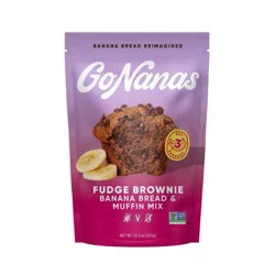 GoNanas Fudge Brownie Banana Bread Mix - 12.4oz