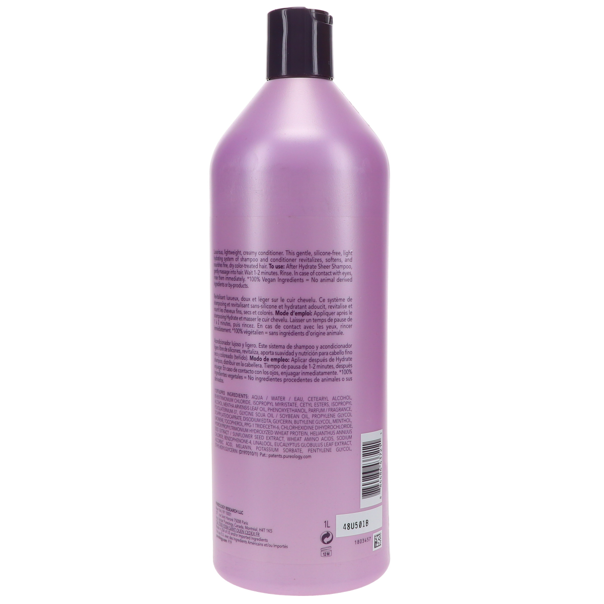 slide 2 of 2, Pureology Hydrate Sheer Conditioner, 33.8 fl oz
