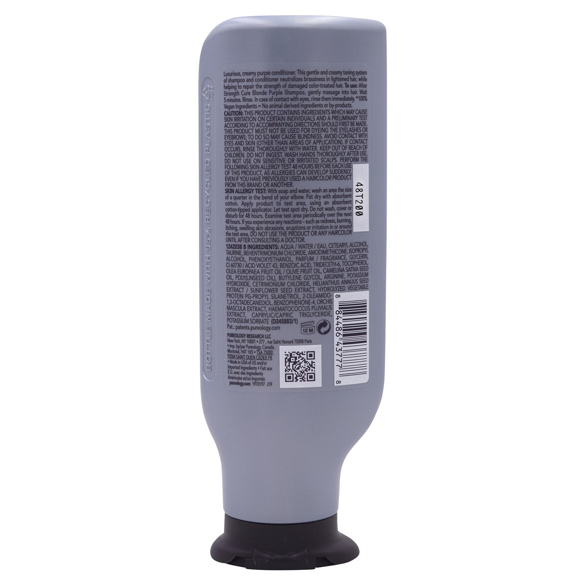 slide 2 of 2, Pureology Purple Strength Cure Blonde Conditioner 9 fl oz, 9 fl oz