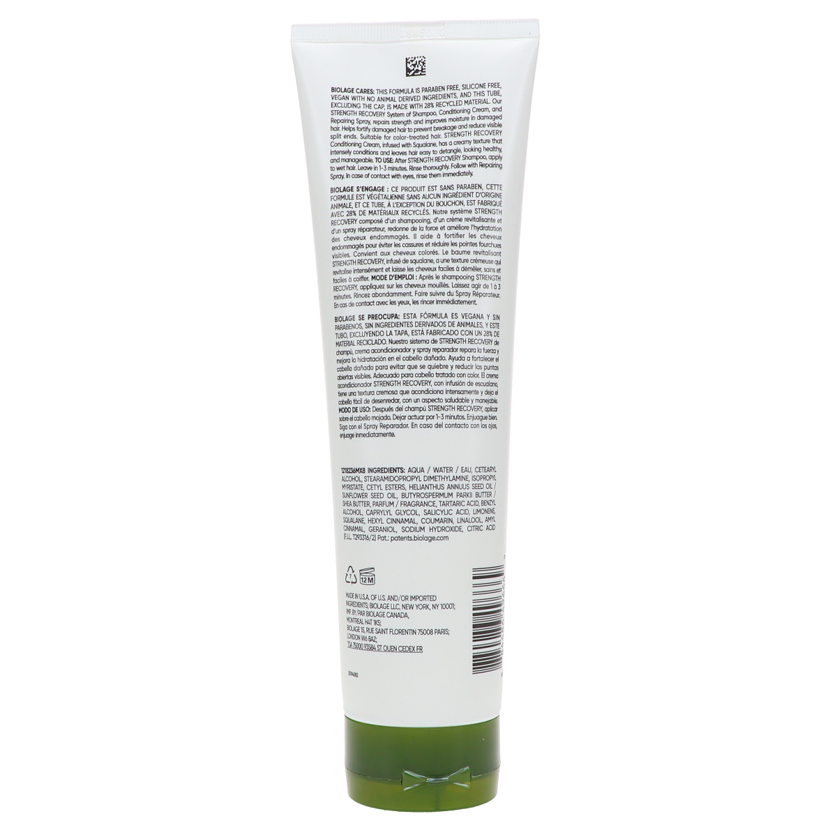 slide 2 of 2, Matrix Biolage Strength Recovery Conditioning Cream, 9.5 oz