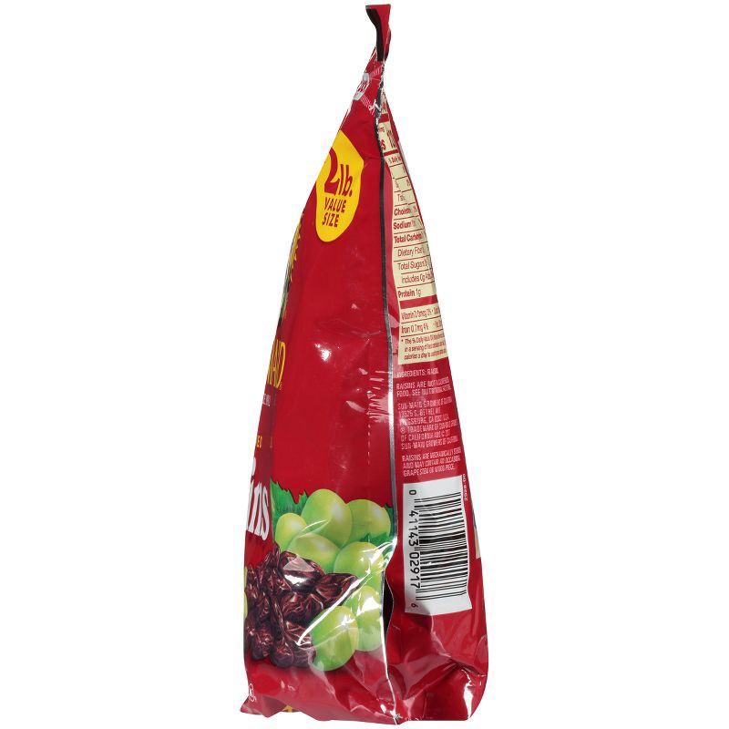 slide 6 of 9, Sun-Maid California Sun-Dried Raisins Resealable Stand-Up Bag - 32oz, 32 oz