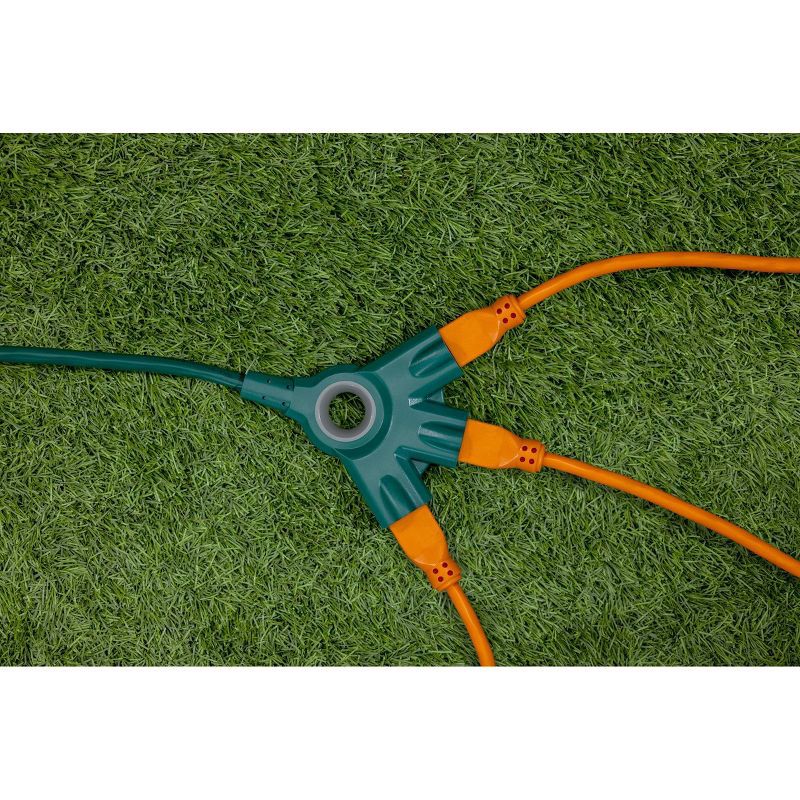 slide 4 of 9, Philips 25' EZ Grip 3-Outlet Grounded Extension Cord Indoor/Outdoor 16 Gauge Green, 1 ct