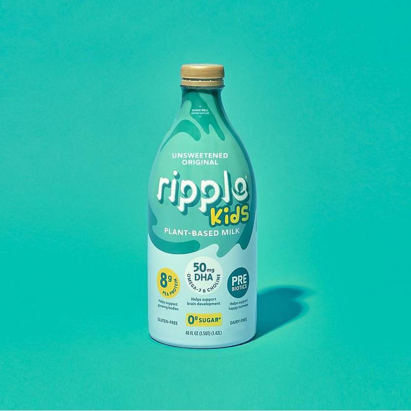 Ripple Kids Unsweetened Original Milk Alternative - 48 fl oz
