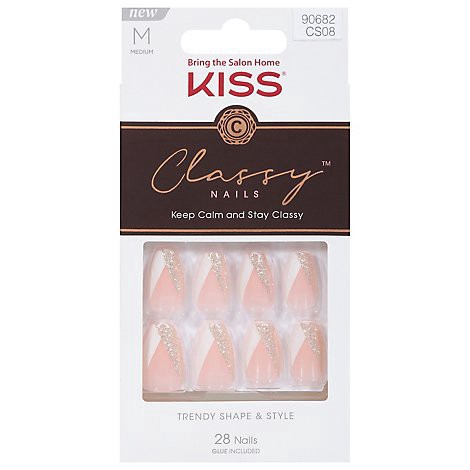 slide 1 of 1, KISS Premium Classy The Boss Press On Nails - Each, 1 ct