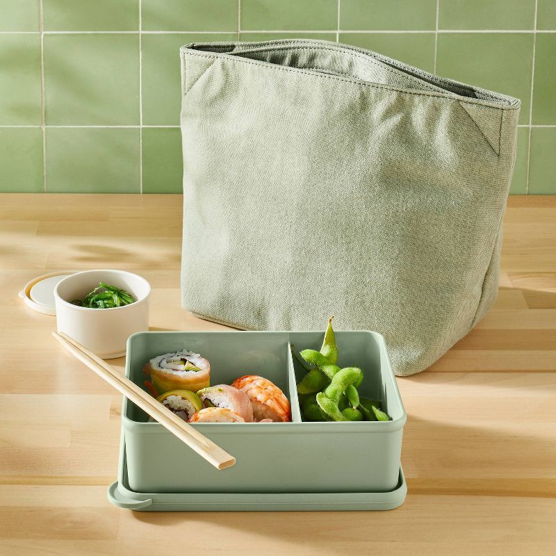 slide 2 of 4, Bento Box Sage Green - Figmint™, 1 ct
