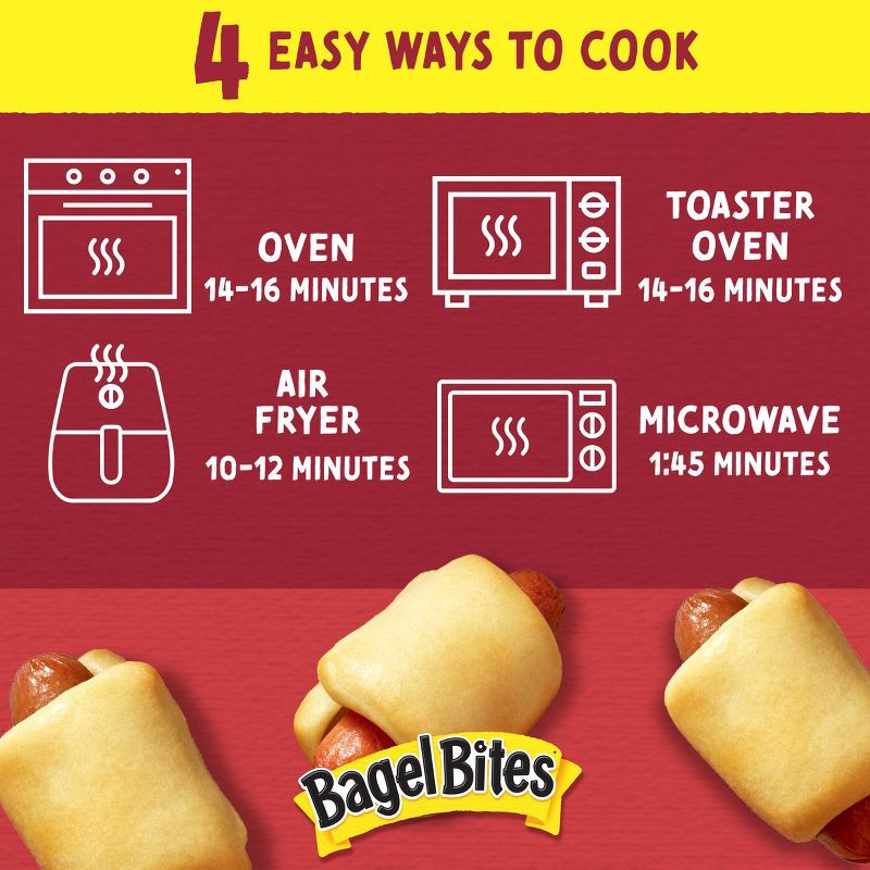slide 4 of 10, Bagel Bites Bagel Dogs with Oscar Mayer Frozen Snacks - 12ct/7.75oz, 12 ct, 7.75 oz
