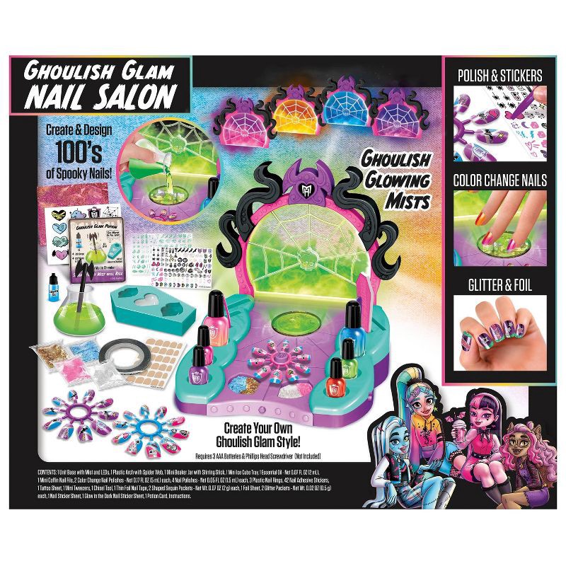 slide 7 of 8, Monster High Ghoulish Glam Nail Salon, 1 ct