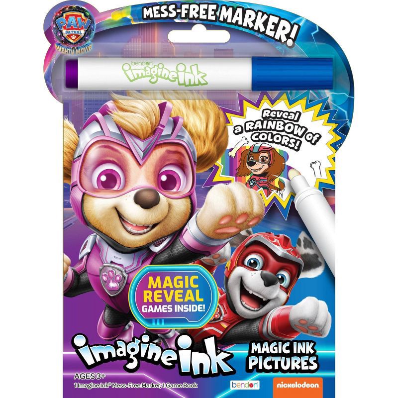 slide 1 of 4, Bendon Paw Patrol: The Mighty Movie Imagine Ink Book, 1 ct