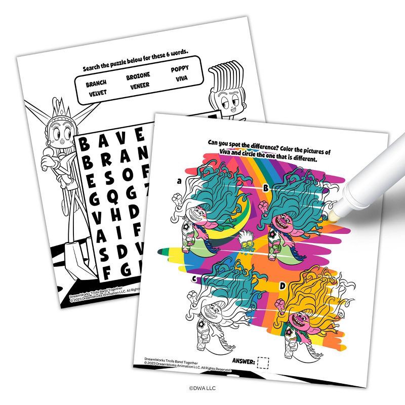 slide 3 of 4, Bendon Trolls Band Together Imagine Ink Book, 1 ct