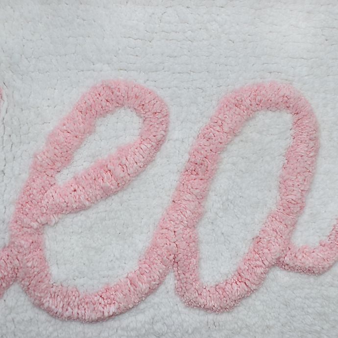 slide 4 of 4, Wamsutta Hello Gorgeous" Bath Rug - Pink/White", 20 in x 33 in