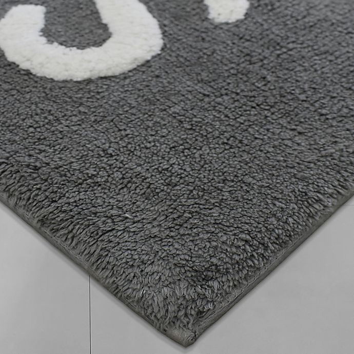 slide 3 of 4, Wamsutta Good Vibes'' Tufted Bath Rug - Grey'', 20 in x 33 in