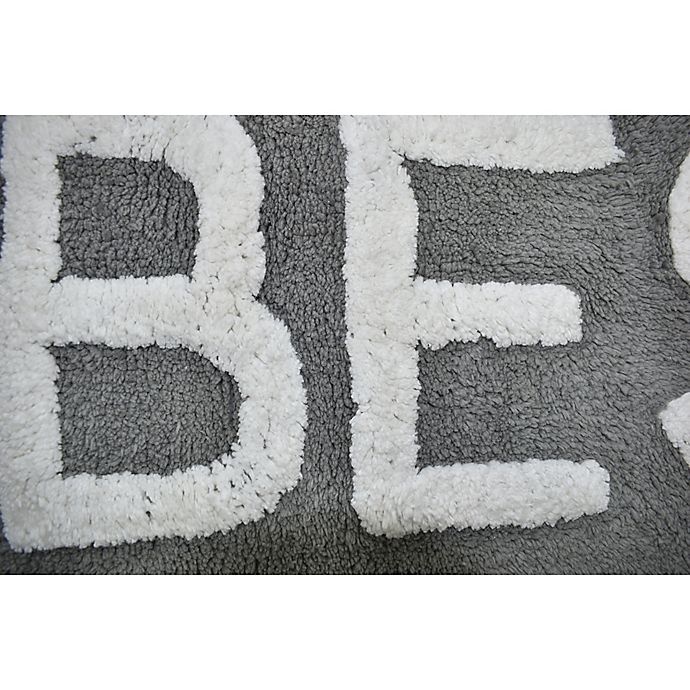 slide 4 of 4, Wamsutta Good Vibes'' Tufted Bath Rug - Grey'', 20 in x 33 in