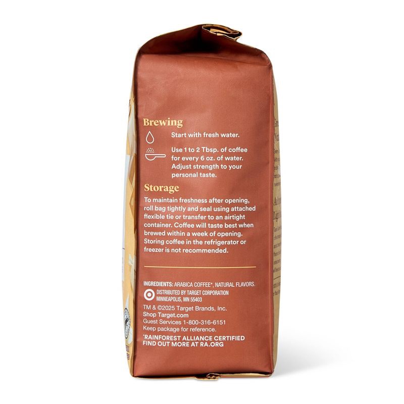 slide 2 of 4, Naturally Flavored Vanilla Toffee with Other Natural FlavorsLight Roast Coffee - 12oz - Good & Gather™, 12 oz
