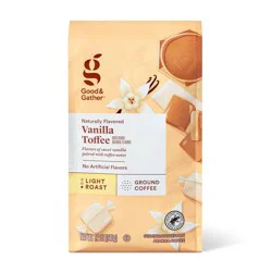 Naturally Flavored Vanilla Toffee with Other Natural FlavorsLight Roast Coffee - 12oz - Good & Gather™