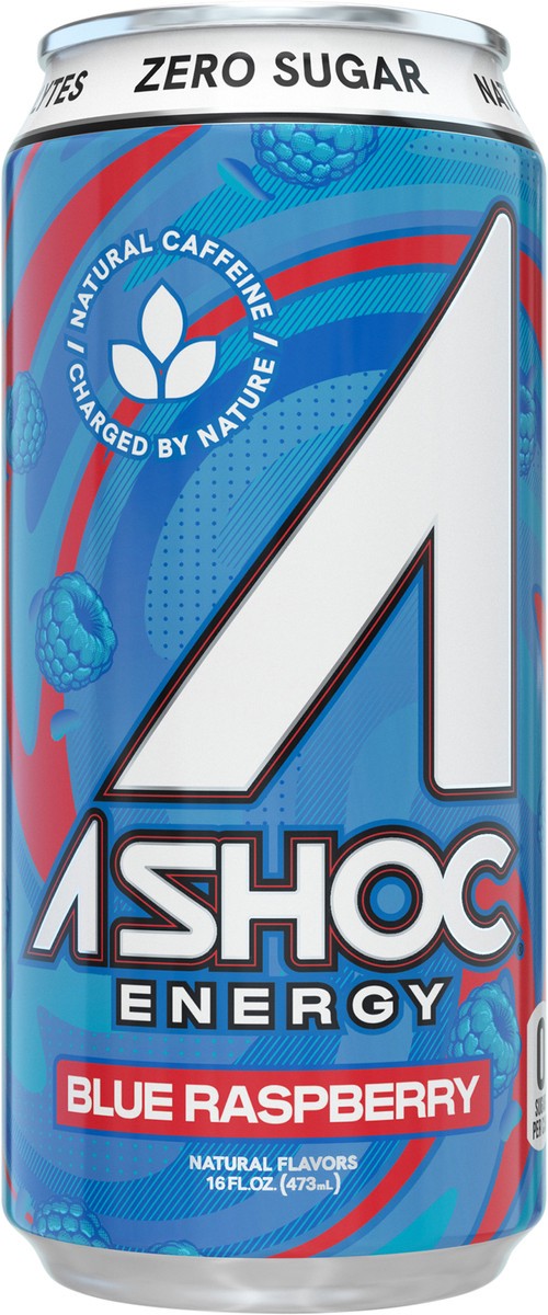 slide 3 of 6, A SHOC Blue Raspberry Energy Drink- 16 fl oz, 16 fl oz